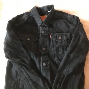 LEVI'S classic trucker jacket, Men's Large, blk